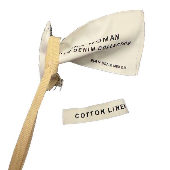 COPY - NWT Zara premium denim woman’s cotton linen blue denim jacket size M - Picture 2 of 8